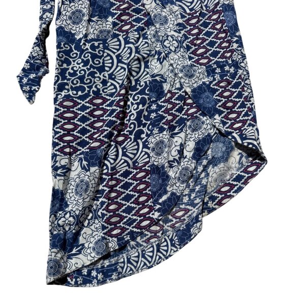 Japna XS Womens Multicolor Floral Pattern High-Low Wrap Pants 100% Viscose - Picture 2 of 6